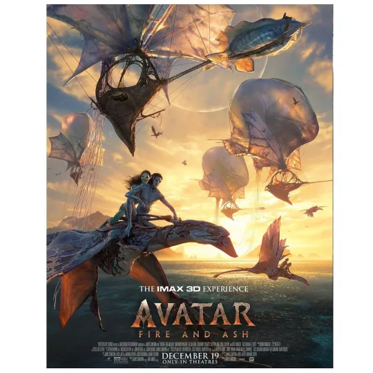 Discover Avatar Fire and Ash IMAX 3D Experience Poster Dec 19