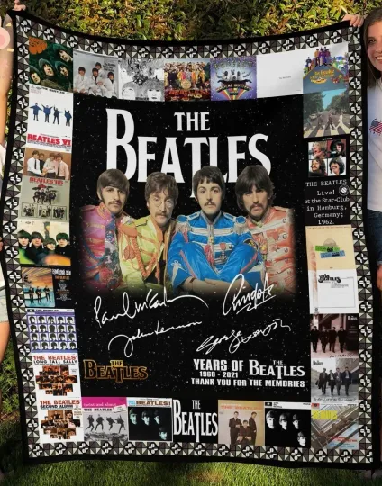 The Beatles Fleece & Sherpa Blanket – Cozy, Soft, Stylish for Home