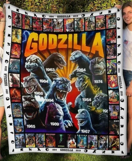 god zilla All Versions Fleece Blanket for Cozy