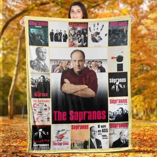 Discover The Sopranos Blanket - Cozy Fleece & Sherpa Throw for TV Series Fans