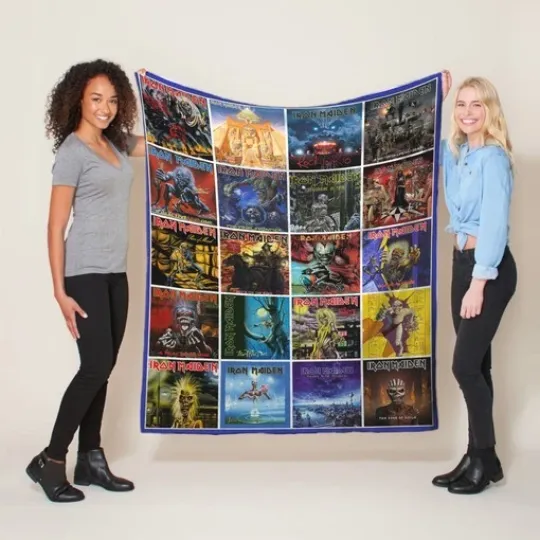 Discover Heavy Metal Rock Fleece Sherpa Blanket – Ideal Gift for Rock Music Enthusiasts