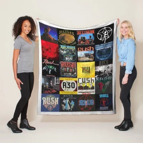 Discover Delusion Fleece Sherpa Blanket – Perfect Cozy Gift for Music Lovers Fans