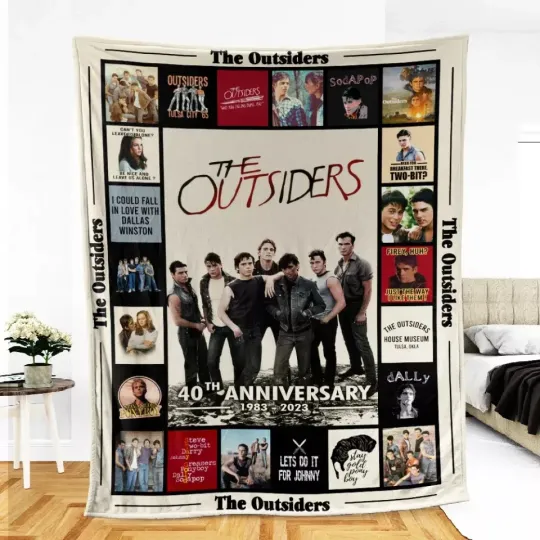Discover The Outsiders 40th Anniversary Blanket – Fleece & Sherpa Cozy Throw Blanket