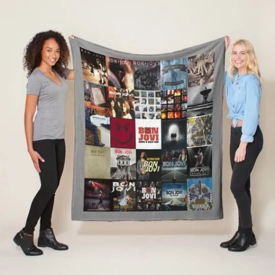 Discover Jovi Fleece Sherpa Blanket, Perfect Gift for Fans and Cozy Bedroom Home Decor