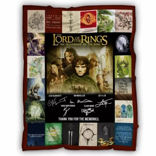 Discover The Lord of the Rings Blanket – Gollum Hobbit Fleece & Sherpa Cozy Throw