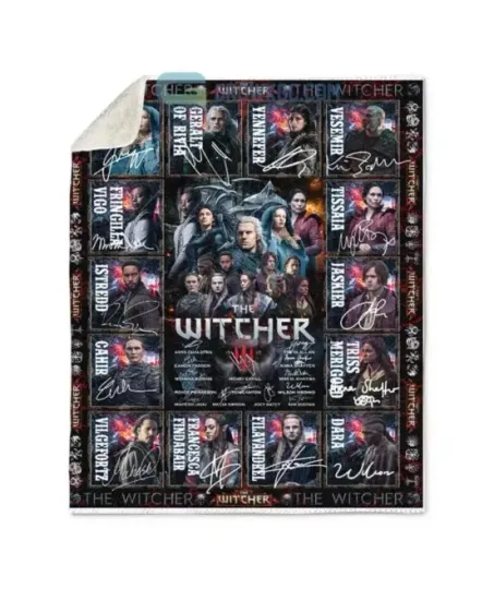 Discover The Witcher Blanket – Geralt of Rivia Fleece & Sherpa Cozy Throw for Fans