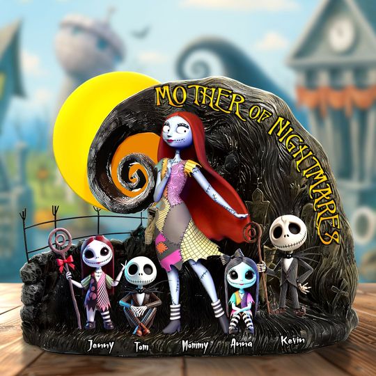 Discover Merry Frights Mom Plaque – Personalized  Gift For The Queen Of Chaos