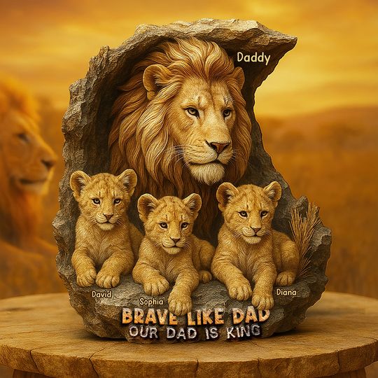 Discover Brave Like Dad – Custom Christmas Gift For The Strongest Father