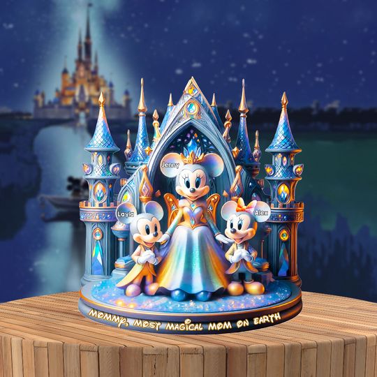 Discover Enchanted Winter Castle Mom Plaque – Custom Christmas Gifts For Mom