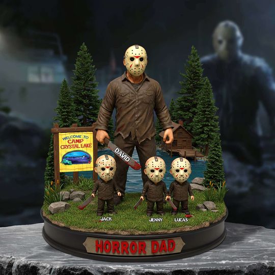 Discover Christmas Horror Dad Acrylic Plaque - Personalized Gifts For Dad