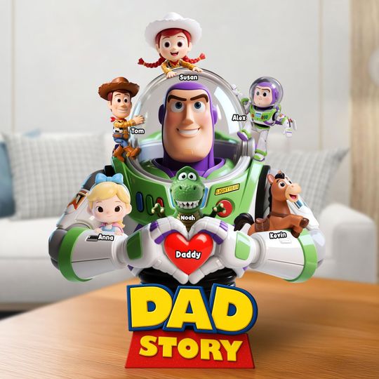 Discover Dad Story Plaque - Personalized Christmas Gifts For Dad