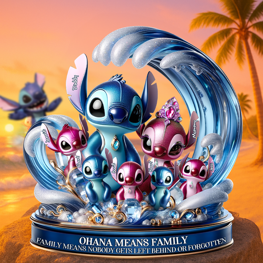 Discover Blue Aliens Family Plaque - Custom Christmas Gifts For Family