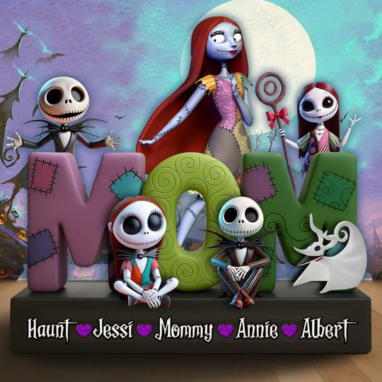 Discover Spooky Christmas Acrylic Plaque - Personalized Gifts For Mom