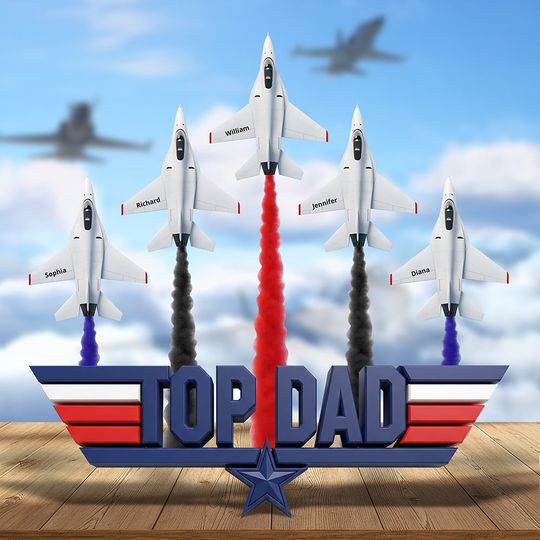 Discover Top Dad Acrylic Plaque - Personalized Christmas Gifts For Dad