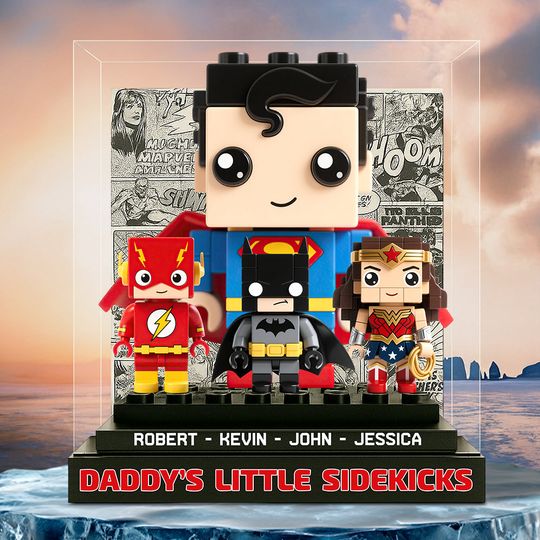 Discover Daddy's Little Sidekicks Acrylic Plaque Personalized Christmas Gifts For Dad