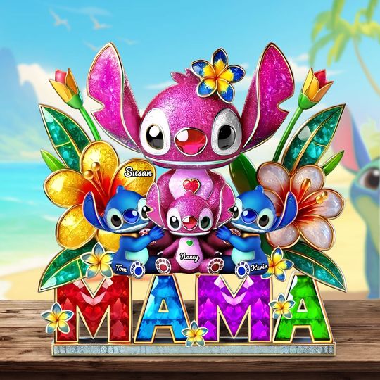 Discover Personalized Christmas Gifts For Mom Plaque, Playful Little Aliens