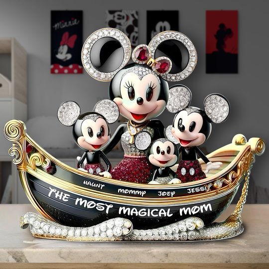 Discover Personalized Gifts For Mom Acrylic Plaque, Most Magical Mouse Mom