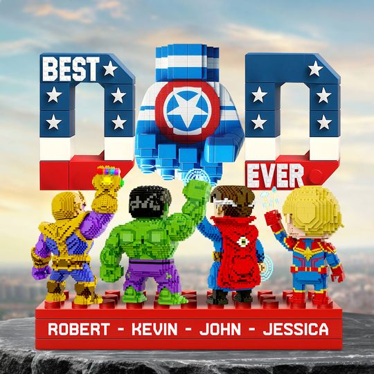 Discover Best Pixel Dad Ever Acrylic Plaque Personalized Gifts For Dad