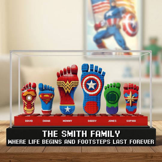 Discover Super Foot Family Acrylic Plaque Personalized Gifts For Family