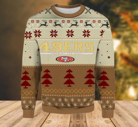 Vintage San Francisco 49Er Ugly Christmas Sweater