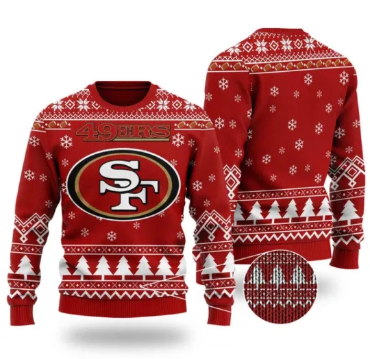 football San Francisco 49Er Chibi Ugly Christmas Sweater