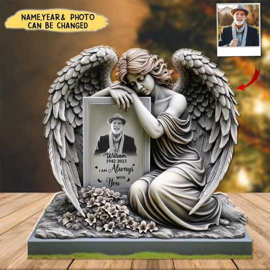 Discover Personalized Memorial Angel Acrylic Plaque