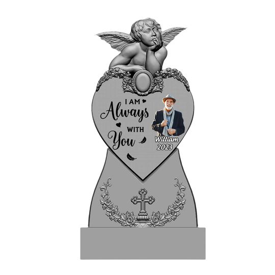 Discover I'm Always With You -Personalized Memorial Angel Acrylic Plaque