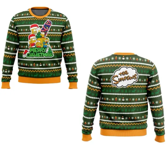 Discover The Simpson Family Tradition Ugly Christmas Sweater