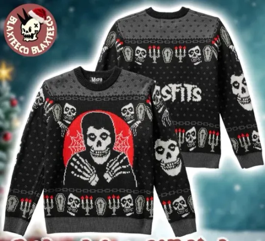 Misfit Crimson Ghost The Fiend Holiday 2025 Ugly Christmas Sweate