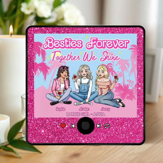 Discover Personalized Gifts For Besties Music Fridge Magnet