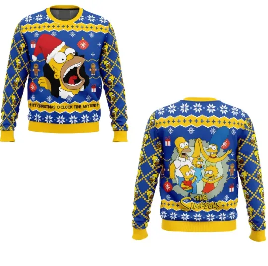 Discover The Simpson Santa Homer Ugly Christmas Sweater