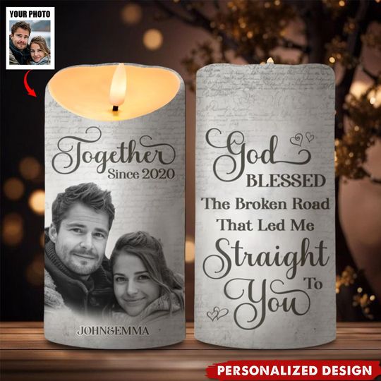 Discover Custom Photo Together Since - Couple Personalized Custom LED Candle