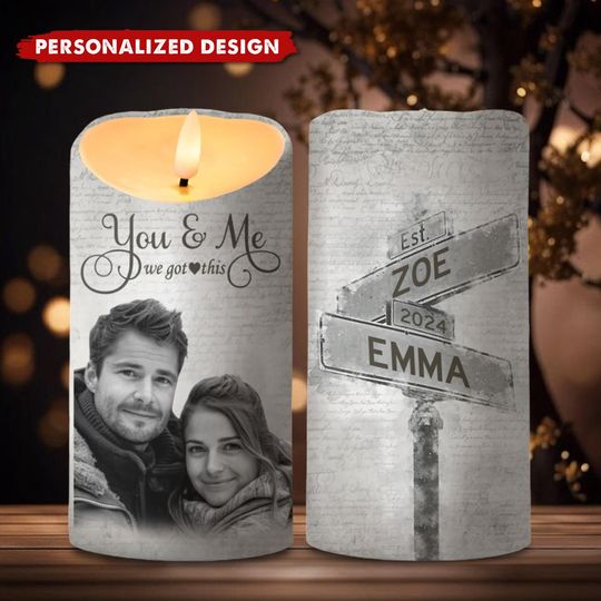 Discover You&Me We Got This-Personalized LED Candles For Couples
