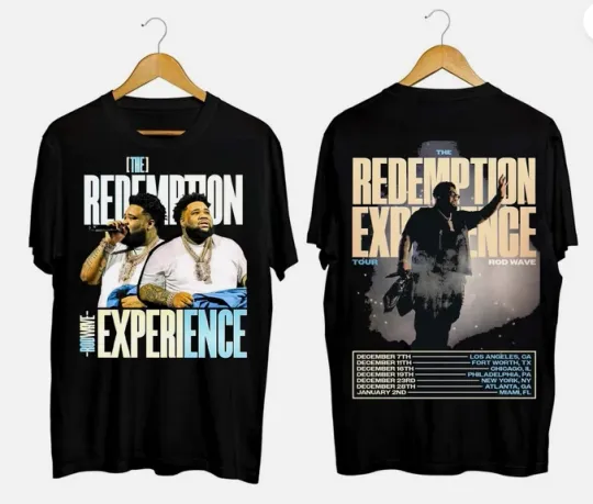 Rod Wave Concert Shirt, Rod Wave Merch the Redemption Experience 2025 T-Shirt