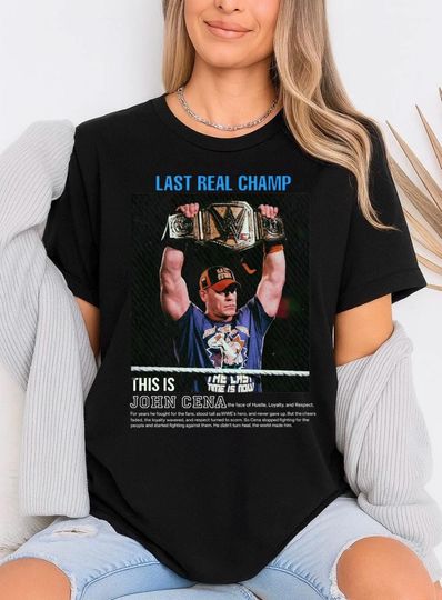 Discover Jo Cen Shirt, Last Real Champ, WrestleMania 17th World Champion Shirt, Wrestling Entertainment World Champion Shirt, Gift for Jo Cen Fan, Gift for Wrestling Entertainment Fan