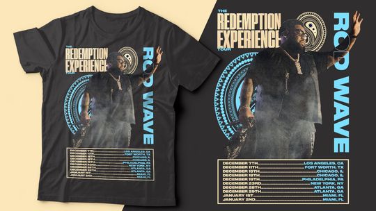 Discover Rod Wave The Redemption Experience Tour Shirt Design Digital Download 2025