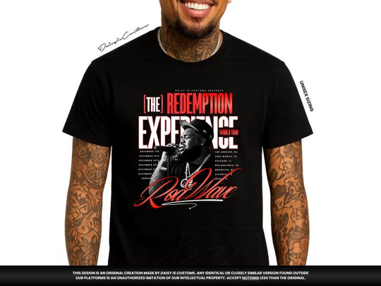 Discover Rod Wave Shirt | The Redemption Experience Tour