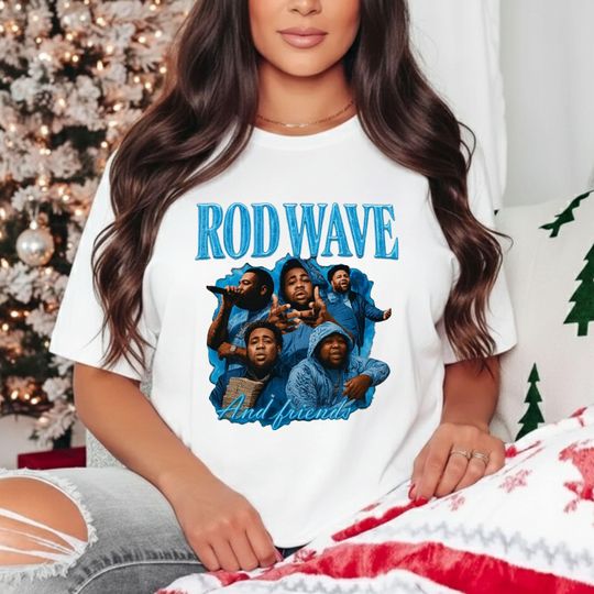 Discover Rod Wave Christmas Jersey Shirt, The Redemption Experience Tour Tee, Hip Hop Tshirt