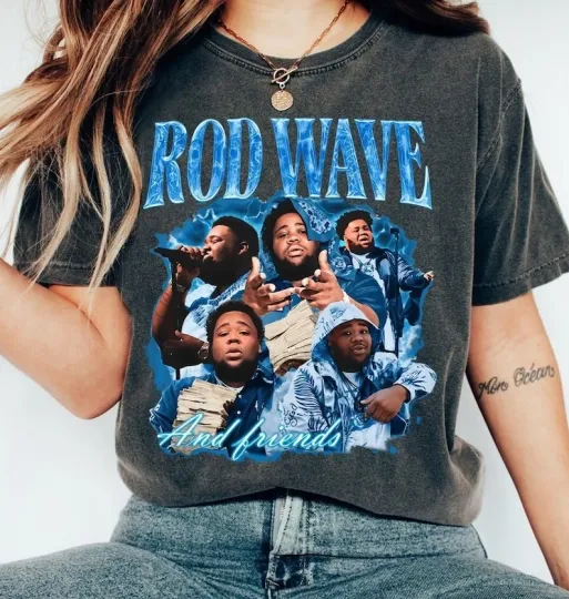Discover Rod wave the redemption experience tour 2025 shirt, retro wave bootleg rap shirt