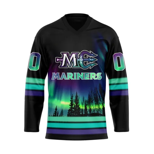 Discover [Youth Size] Personalized Maine Mariners Northern Lights Hockey Shirt Fan Gear