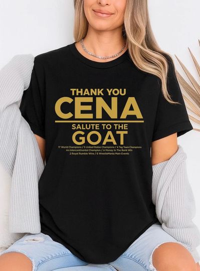 Discover Jo Cen Shirt, Thank You Cena, WrestleMania 17th World Champion Shirt, Wrestling Entertainment World Champion Shirt, Gift for Jo Cen Fan, Gift for Wrestling Entertainment Fan