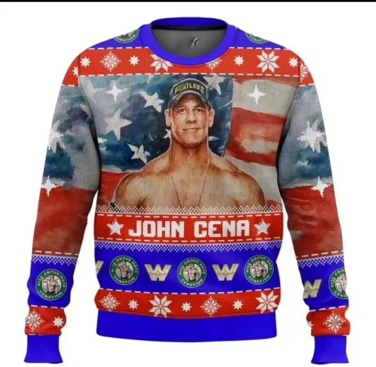 Discover Jo Cen Ugly Holiday Sweater Red And Blue- Christmas Gift XXS To XXL Size DM