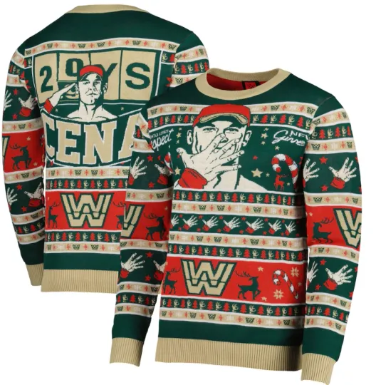 Discover Jo Cen Now You See Me 2025 Holiday Wrestling Entertainment Ugly Christmas Sweater