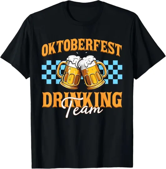 Discover Oktoberfest Drinking Team Funny Germany Party Unisex T-Shirt S-5XL NEW