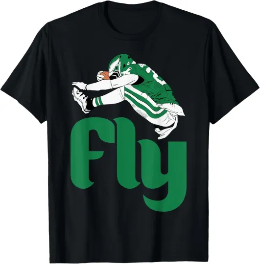 Fly Eagles Fly Saquon Barkley Viral Hurdle Jump Gift Unisex T-Shirt S-5XL