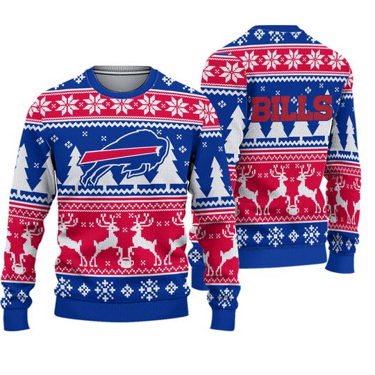 Buffalo Bill 2025 Christmas Ugly Sweater Gift For Christmas