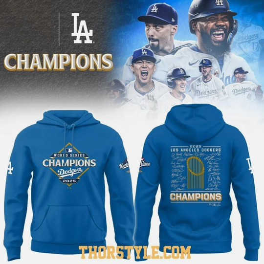 Discover City Dodger Champions 2025 Hoodie 3D Gift For Christmas