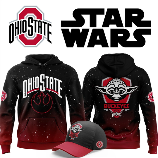 Ohio State Buckeye x Star Wars Darth Vader 3D Hoodie