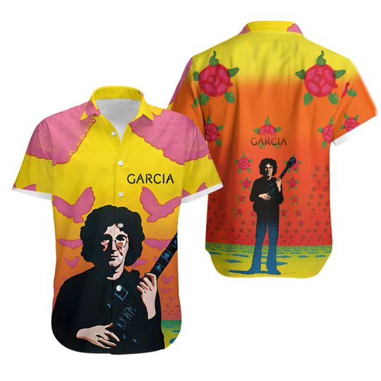 Jerry Garcia Band Compliments Album Cover Hawaiian Shirt