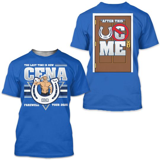 Cena Farewell Tour 2025 Indianapolis T-Shirt Royal Blue Shirt
